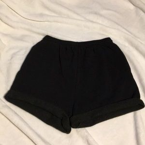 Black Sweatpant Shorts